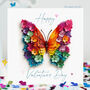 Valentine's Day Flowery Wing Butterfly Card, thumbnail 1 of 12