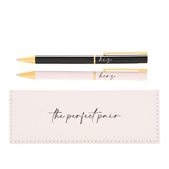 'His And Hers' Pen Gift Set For Couples, 2 of 6