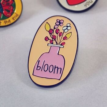 Bloom Vase Flowers Pin, 2 of 2