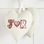 Personalised Initials Heart 40th Ruby Anniversary Gift, thumbnail 1 of 10