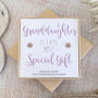 Rose Gold Flower Earrings A Granddaughter Is Life's Most Special Gift, thumbnail 1 of 4