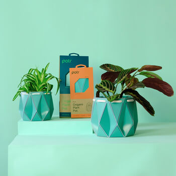Origami Self Watering Eco Plant Pot: 15cm | Aqua, 5 of 5