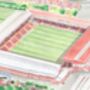 Bristol City Fc Old Ashton Gate Stadium Art Print, thumbnail 2 of 3