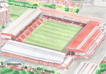 Bristol City Fc Old Ashton Gate Stadium Art Print, 2 of 3