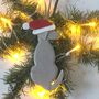 Personalised Weimaraner Christmas Decoration, thumbnail 1 of 2
