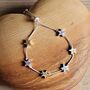 Star Charms Slider Bracelet In Silver And Gold, thumbnail 1 of 2