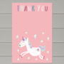 Personalised Unicorn Children's Party Invitations, thumbnail 2 of 2