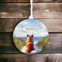 Personalised Akita Dog Beach Walk Collection, thumbnail 6 of 6