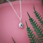 Personalised Tiny Silver Pebble Necklace, thumbnail 3 of 3