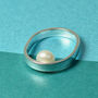 'Beautifully Simple' Handmade Pearl Silver Ring, thumbnail 2 of 9