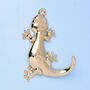 G Decor Set Of Two Solid Brass Lizard Wall Coat Hooks, thumbnail 3 of 5