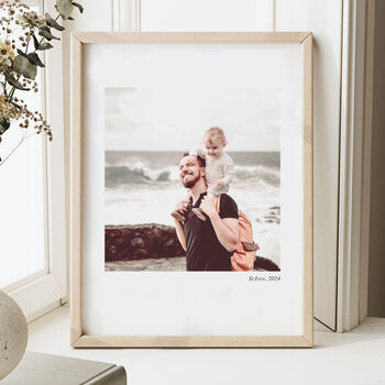 First Father's Day Photo Print, 2 of 5