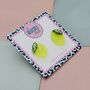 Lemon Citrus Glitter Stud Earrinfs, thumbnail 2 of 4
