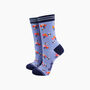 Swallows And Flowers Bamboo Socks Gift Set For Women, thumbnail 3 of 4