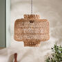 Boxed Diamond Woven Pendant Shade, thumbnail 1 of 5