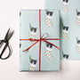 Black And White Cat Christmas Wrapping Paper, thumbnail 1 of 3
