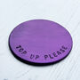 Personalised Leather Anniversary Gift Coaster For Home, thumbnail 1 of 7