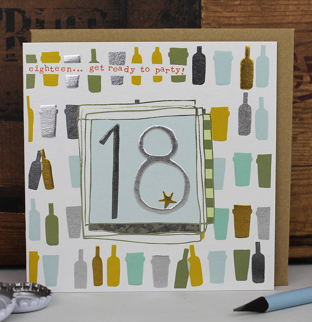 Image of 18th Birthday Card Female/ Male