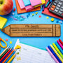 Personalised Wooden Teacher Pencil Bookmark Thank You, thumbnail 1 of 5