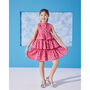 Cuore Girls Cotton Dress With Matching Hair Clip, thumbnail 1 of 4