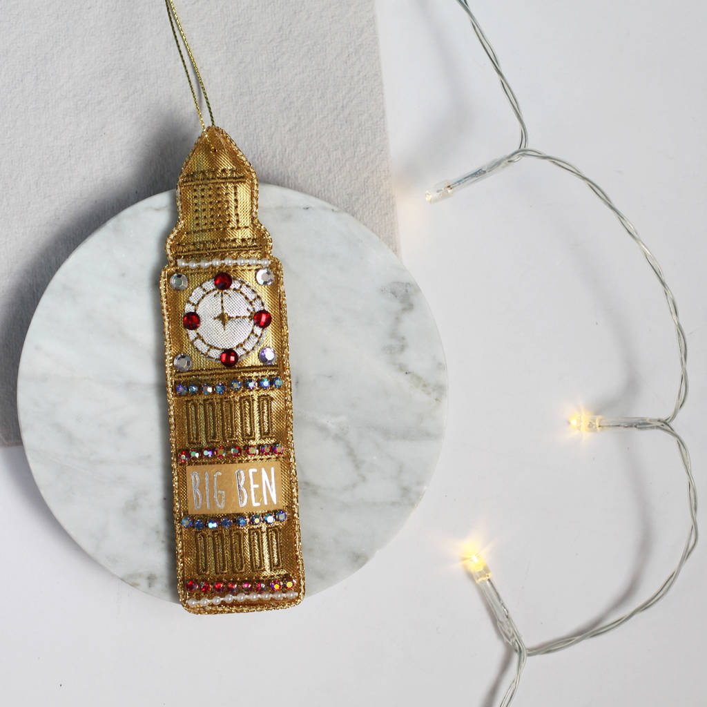 Gold Fabric London Big Ben Decoration By Posh Totty Designs Interiors