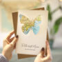 Personalised Map Butterfly Mother's Day Card, thumbnail 5 of 7