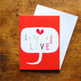 Mini Lots Of Love Bubble Card, thumbnail 1 of 4