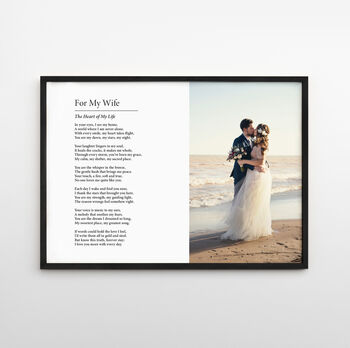 For My Wife Personalised Photo Poem Print, 4 of 8