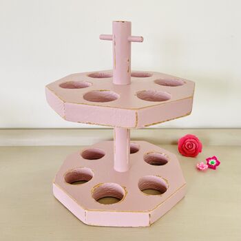 Antique Pink Egg Rack Holds 12 Eggs ~ Four, 6 of 10