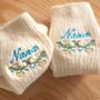 Personalised Mum Embroidered Cashmere Bed Socks Gift, thumbnail 7 of 7