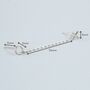Sterling Silver X And O Double Piercing Earring, thumbnail 4 of 6