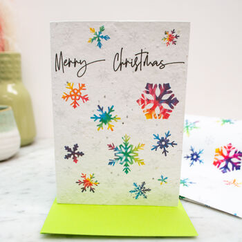 Snowflake Plantable Christmas Card, 5 of 6