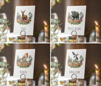 Woodland Animals Table Name Cards, 4 of 6