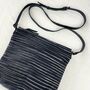 Fair Trade Woven Cotton Leather Cross Body Bag Purse, thumbnail 8 of 11