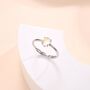 Sterling Silver Moonstone Droplet Ring In Sterling Silver, thumbnail 4 of 12