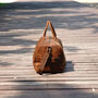 Genuine Leather Holdall With Straps Detail, thumbnail 10 of 12