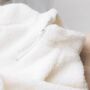 Children's Cream Borg Pocket Jumper, thumbnail 6 of 10