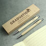 Personalised Graduation Gift – Wooden Pen And Pencil Box Set, thumbnail 5 of 6