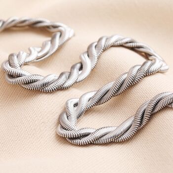 Stainless Steel Chunky Snake Chain Necklace, 3 of 5
