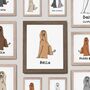 Personalised Afghan Hound Memorial Portrait Print, thumbnail 4 of 10