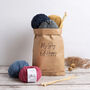 Christmas Noel Cushion Easy Knitting Kit, thumbnail 10 of 10