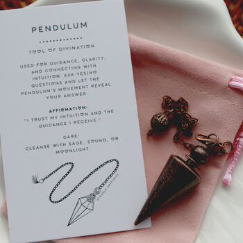 Bronze Coloured Pendulum For Divination, 2 of 5