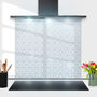 Grey 'Carved Stonework' Toughened Glass Splashback, thumbnail 3 of 9