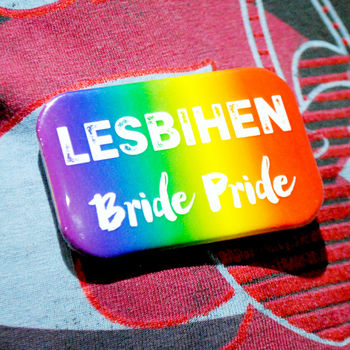 Lesbihen Bride Pride Gay Lesbian Hen Party Badges, 4 of 8