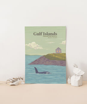 Gulf Islands National Park Canada Travel Poster Print, 2 of 8