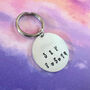 Hand Stamped Personalised Anniversary Jewellery Keyring Gift, thumbnail 2 of 12