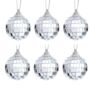 Mini Mirror Ball Baubles Set Of Six, thumbnail 2 of 2