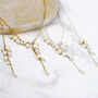 Delicate Black Or White Pearl Waterfall Necklace, thumbnail 10 of 12