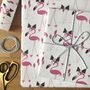 Flamingo Gift Wrapping Paper Or Gift Wrap And Card Set, thumbnail 1 of 9