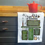 80 Years Of Gardening 80th Birthday Gift Tea Towel, thumbnail 6 of 7